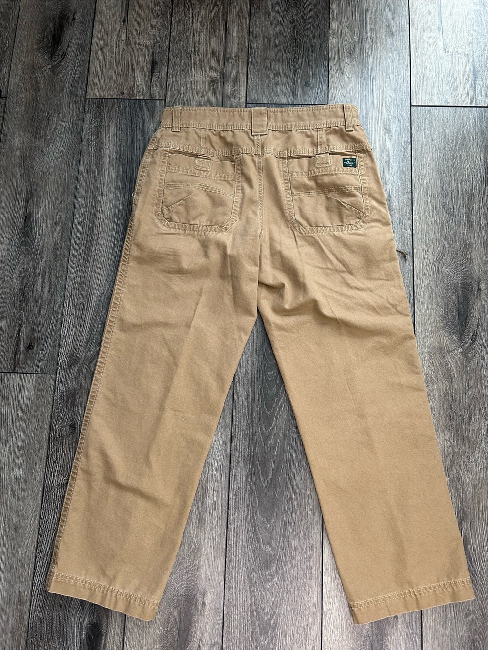 G.H. Bass Men’s Carpenter Pants 34x30 Khaki Tan Workwear Straight Leg NWOT - Picture 3 of 15